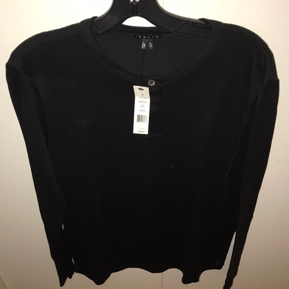 Theory black long sleeve men’s shirt